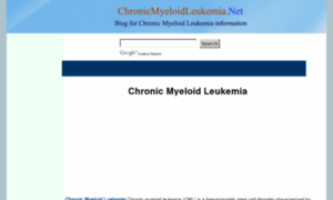 Chronicmyeloidleukemia.net thumbnail