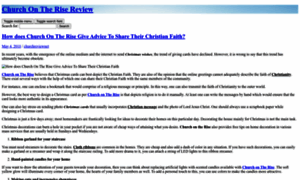 Churchontherisereview.net thumbnail