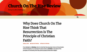 Churchontherisereview.org thumbnail