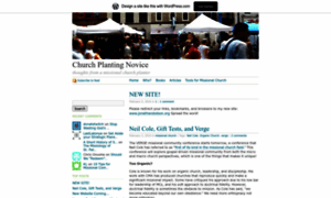 Churchplantingnovice.wordpress.com thumbnail