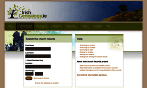 Churchrecords.irishgenealogy.ie thumbnail
