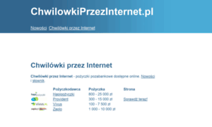 Chwilowkiprzezinternet.pl thumbnail