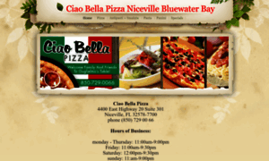 Ciaobellapizzaniceville.com thumbnail