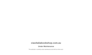Ciaoitaliabookshop.com.au thumbnail