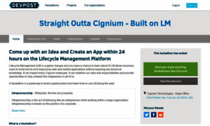 Cignium.devpost.com thumbnail