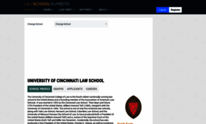 Cincinnati.lawschoolnumbers.com thumbnail