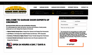 Cincinnatigaragedoors.com thumbnail