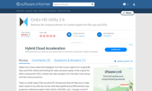 Cinex-hd-utility.software.informer.com thumbnail