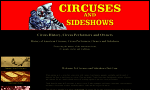 Circusesandsideshows.com thumbnail