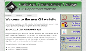Cis2.oaklandcc.edu thumbnail