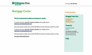 Citizensone.mortgagewebcenter.com thumbnail