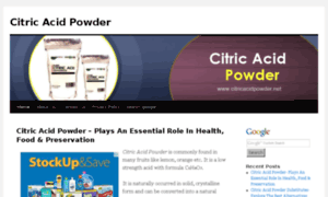 Citricacidpowder.net thumbnail