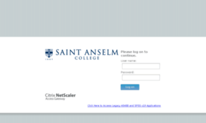 Citrix.anselm.edu thumbnail