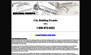 Citybuildingpermits.org thumbnail