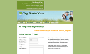 Citydentalcare.com.au thumbnail