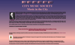 Citymusicsociety.org thumbnail