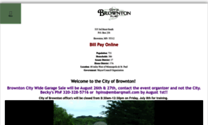 Cityofbrownton.com thumbnail