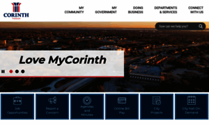 Cityofcorinth.com thumbnail