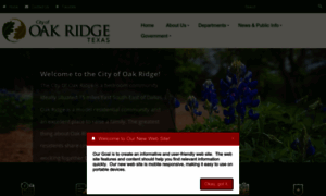 Cityofoakridgetx.com thumbnail