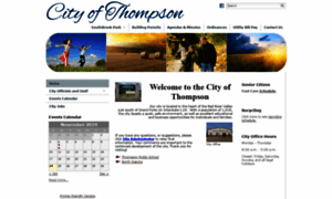 Cityofthompsonnd.com thumbnail