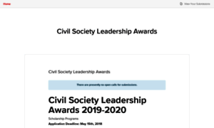 Civilsocietyleadershipawards.submittable.com thumbnail