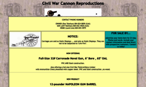 Civilwarcannons.com thumbnail