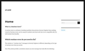 Cl-xml.org thumbnail