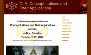 Cla2014.ics.upjs.sk thumbnail