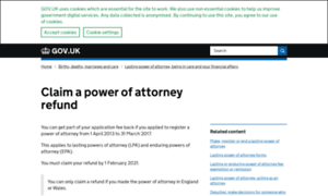 Claim-power-of-attorney-refund.service.gov.uk thumbnail