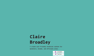 Clairebroadley.com thumbnail