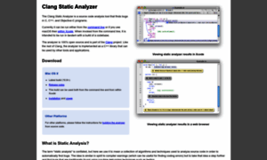 Clang-analyzer.llvm.org thumbnail