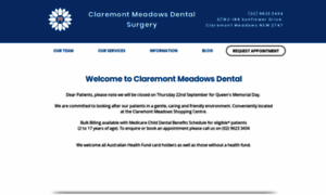 Claremontmeadowsdental.com.au thumbnail