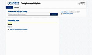 Claritypartners.freshdesk.com thumbnail
