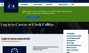 Clarkcollege.instructure.com thumbnail