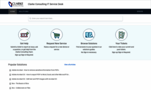 Clarkeconsulting.freshservice.com thumbnail