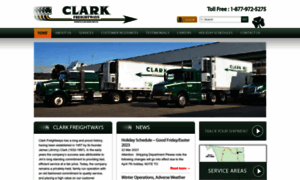 Clarkfreightways.com thumbnail