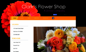 Clarksflowershop.com thumbnail