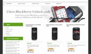 Claroblackberryunlockcode.com thumbnail
