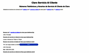 Claroservicioalcliente.com thumbnail