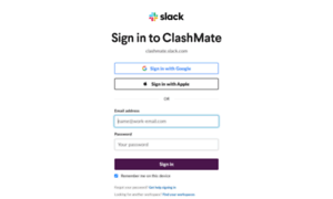 Clashmate.slack.com thumbnail