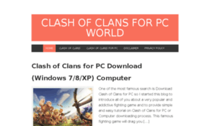 Clashofclansforpcworld.com thumbnail