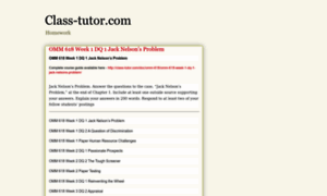 Class-tutor-com.blogspot.com thumbnail
