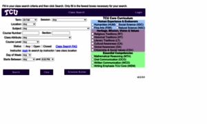 Classes.tcu.edu thumbnail