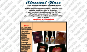 Classicalglassstore.com thumbnail