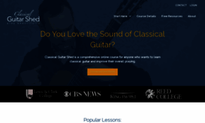 Classicalguitarshed.com thumbnail