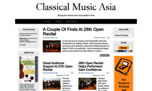 Classicalmusicasia.com thumbnail