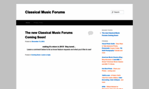 Classicalmusicforums.com thumbnail