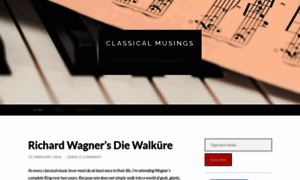 Classicalmusings.com thumbnail