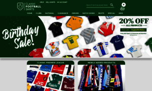 Classicfootballshirts.com thumbnail