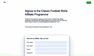 Classicfootballshirts.tapfiliate.com thumbnail